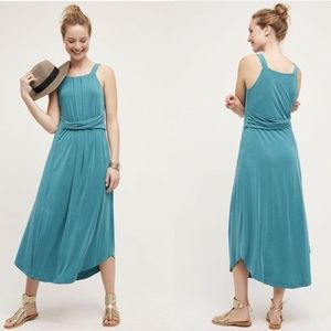 Anthropologie Azorez Teal maxi/midi dress